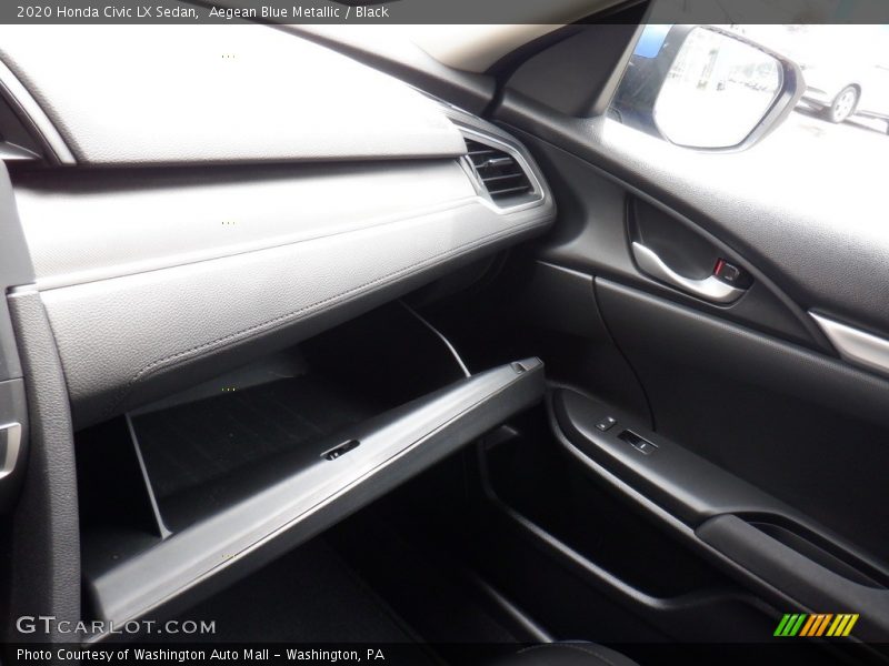 Aegean Blue Metallic / Black 2020 Honda Civic LX Sedan