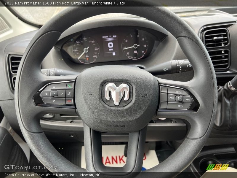 Bright White / Black 2023 Ram ProMaster 1500 High Roof Cargo Van