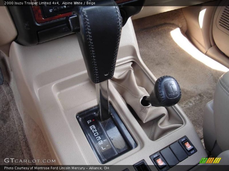 Alpine White / Beige 2000 Isuzu Trooper Limited 4x4