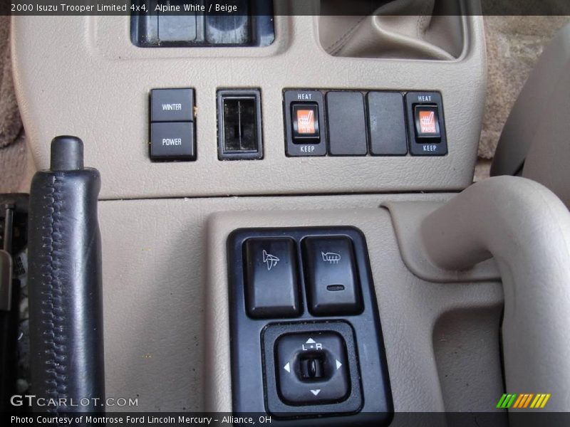 Alpine White / Beige 2000 Isuzu Trooper Limited 4x4