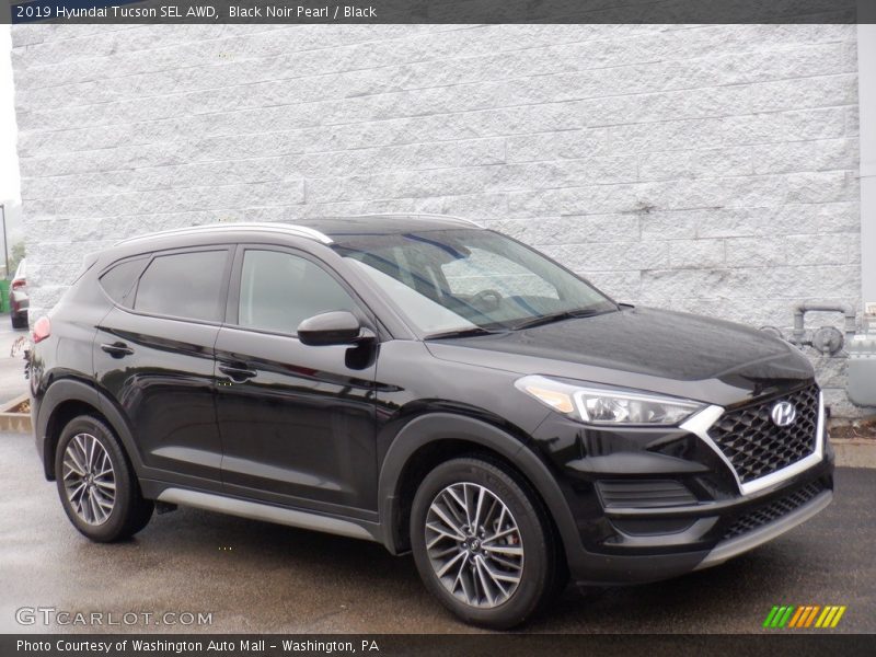Black Noir Pearl / Black 2019 Hyundai Tucson SEL AWD