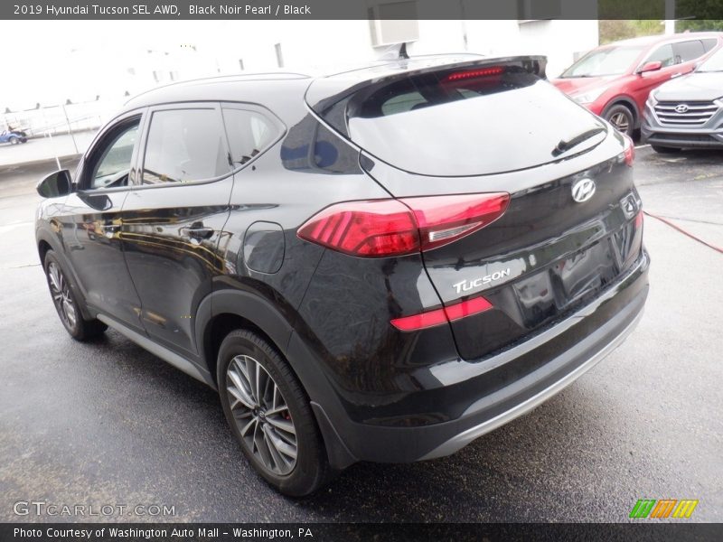 Black Noir Pearl / Black 2019 Hyundai Tucson SEL AWD