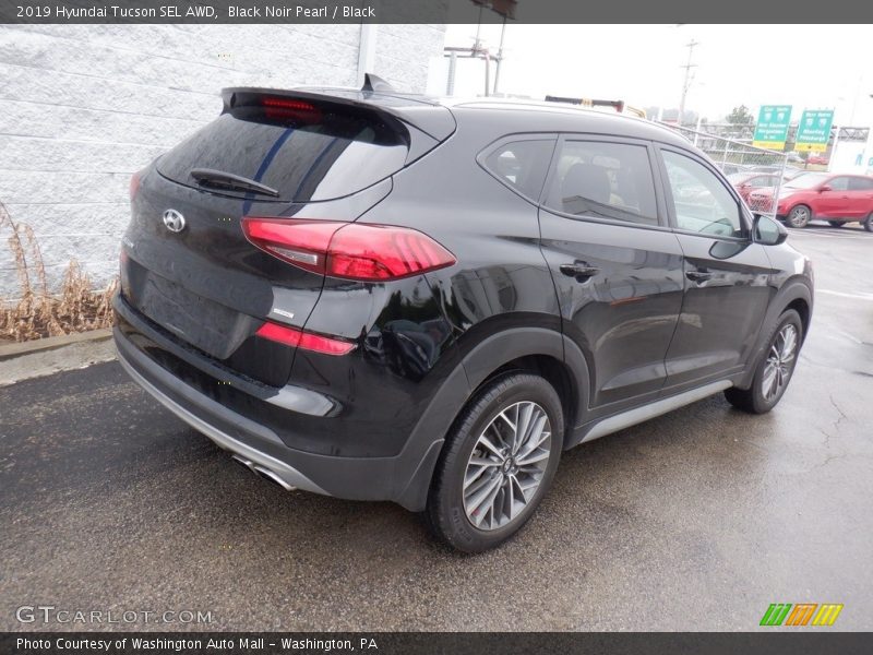 Black Noir Pearl / Black 2019 Hyundai Tucson SEL AWD