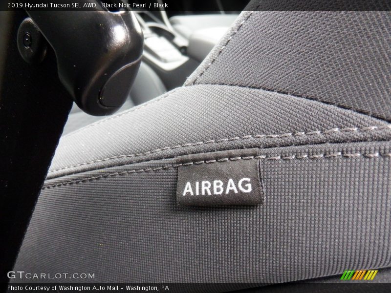 Black Noir Pearl / Black 2019 Hyundai Tucson SEL AWD