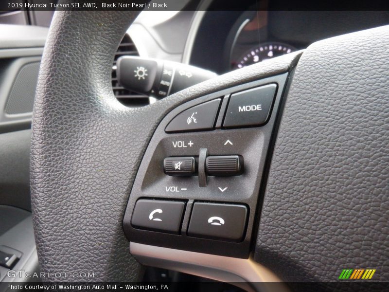 Black Noir Pearl / Black 2019 Hyundai Tucson SEL AWD