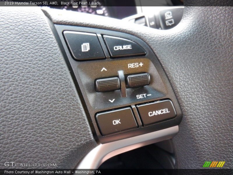 Black Noir Pearl / Black 2019 Hyundai Tucson SEL AWD