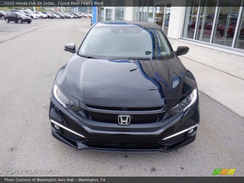 Crystal Black Pearl / Black 2020 Honda Civic EX Sedan