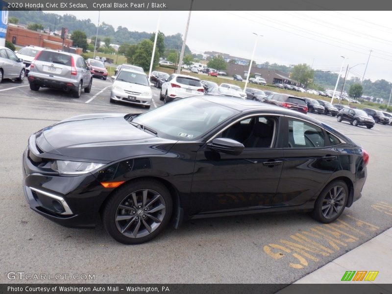 Crystal Black Pearl / Black 2020 Honda Civic EX Sedan