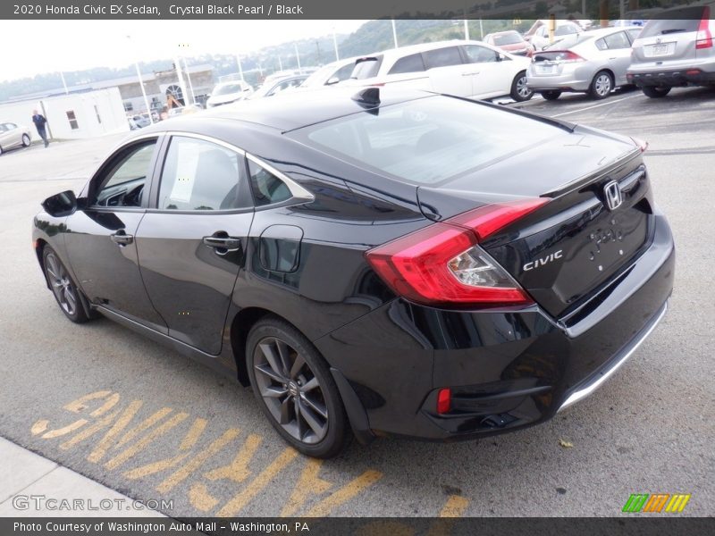 Crystal Black Pearl / Black 2020 Honda Civic EX Sedan