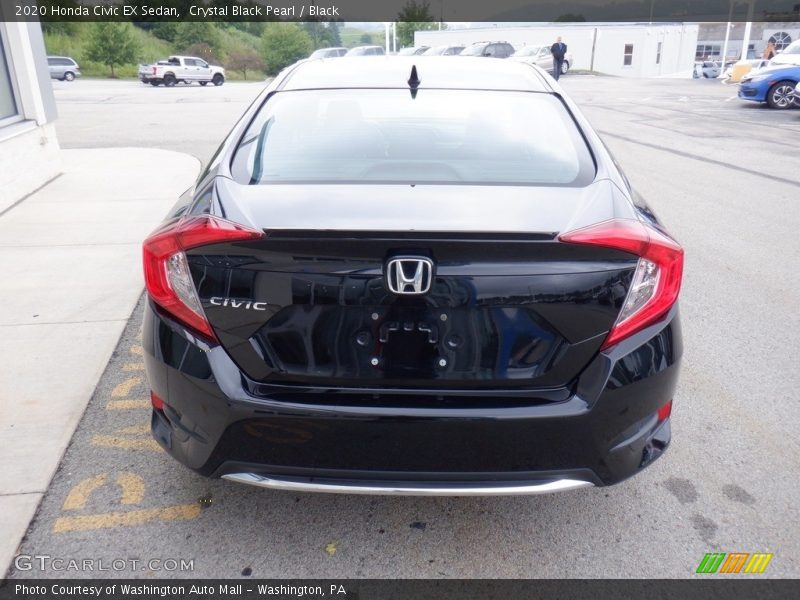 Crystal Black Pearl / Black 2020 Honda Civic EX Sedan