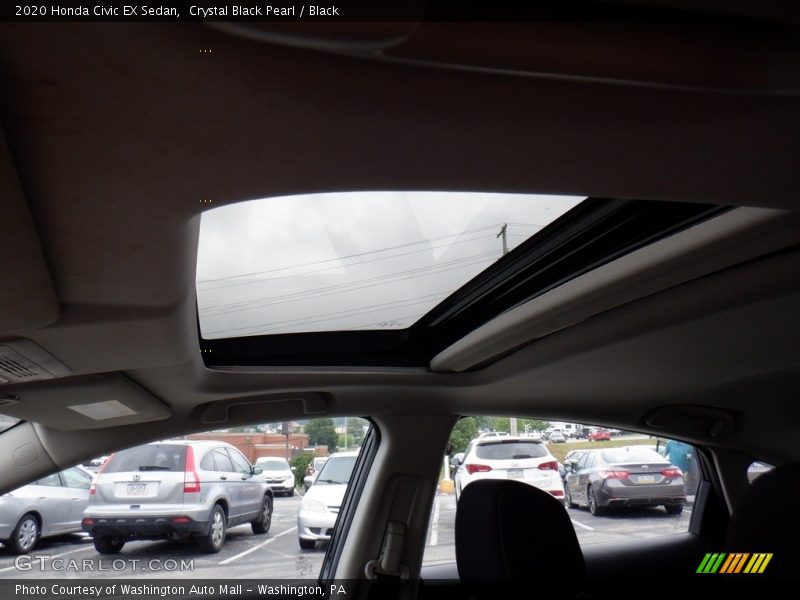 Crystal Black Pearl / Black 2020 Honda Civic EX Sedan