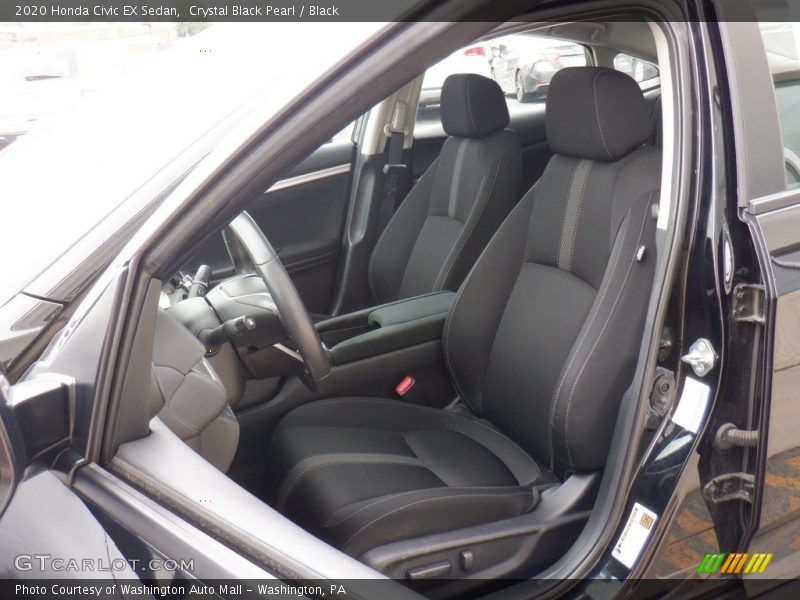 Crystal Black Pearl / Black 2020 Honda Civic EX Sedan
