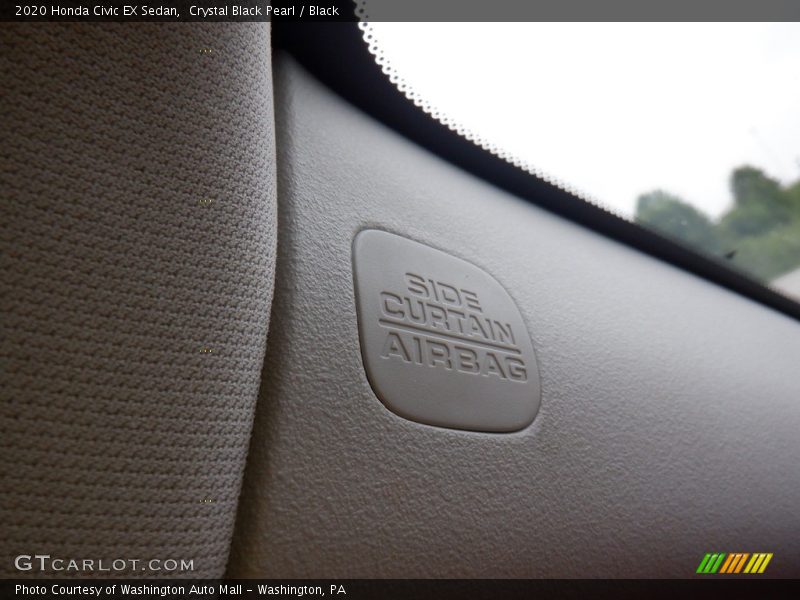 Crystal Black Pearl / Black 2020 Honda Civic EX Sedan