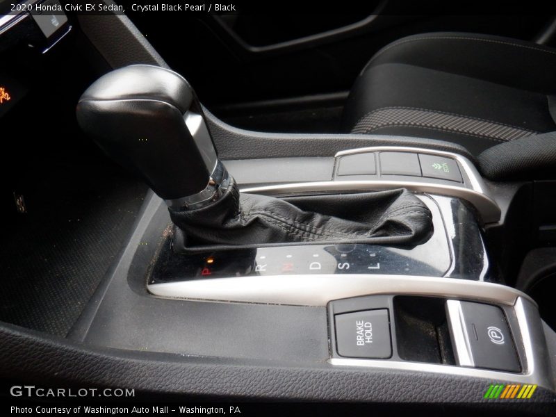 Crystal Black Pearl / Black 2020 Honda Civic EX Sedan