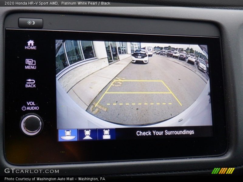 Platinum White Pearl / Black 2020 Honda HR-V Sport AWD