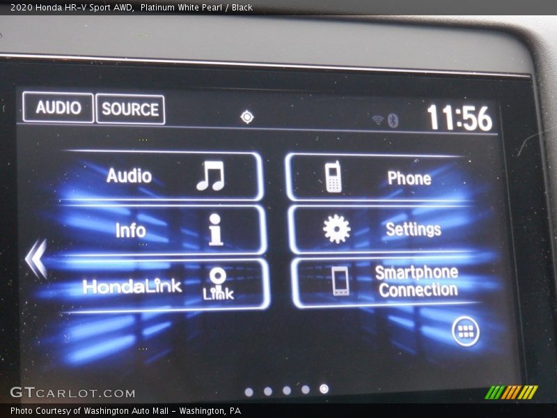 Platinum White Pearl / Black 2020 Honda HR-V Sport AWD