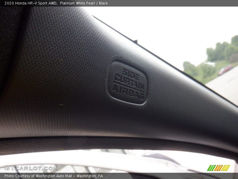 Platinum White Pearl / Black 2020 Honda HR-V Sport AWD