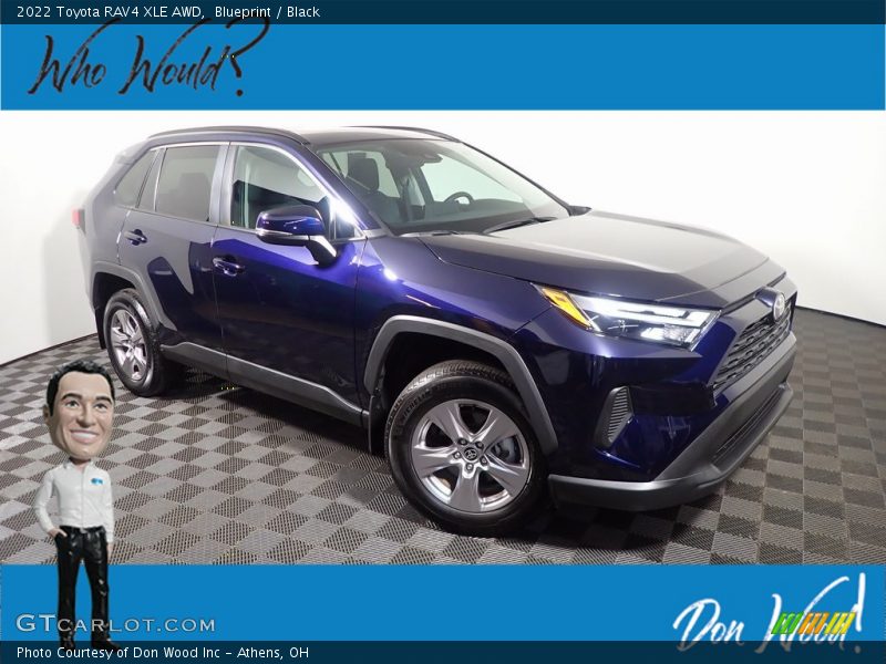 Blueprint / Black 2022 Toyota RAV4 XLE AWD