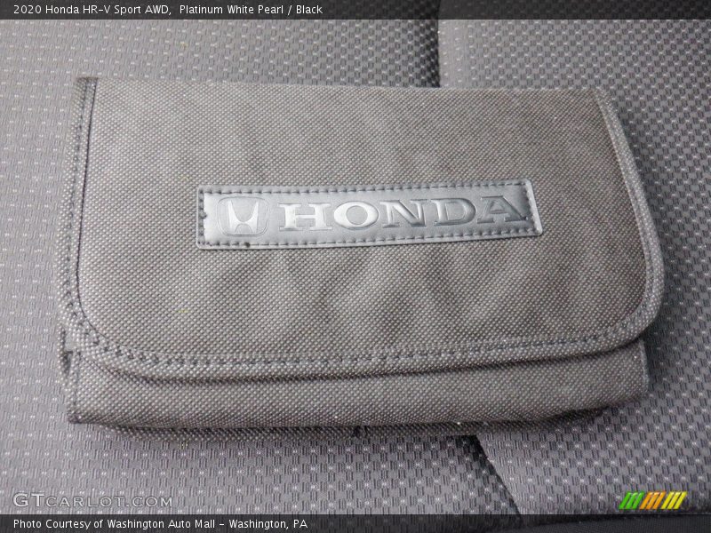 Platinum White Pearl / Black 2020 Honda HR-V Sport AWD
