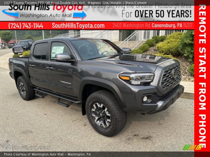Magnetic Gray Metallic / Black/Cement 2023 Toyota Tacoma TRD Off Road Double Cab 4x4