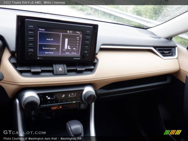 White / Nutmeg 2022 Toyota RAV4 LE AWD