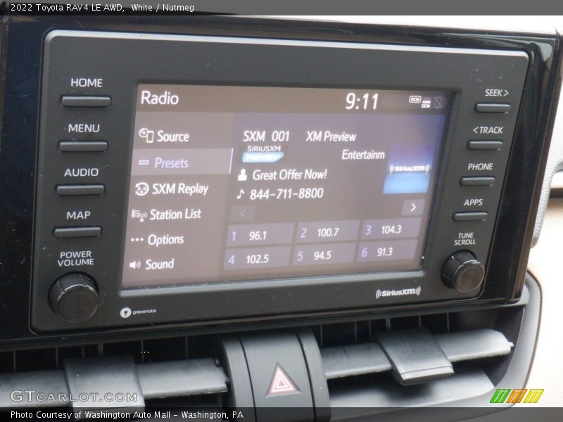 White / Nutmeg 2022 Toyota RAV4 LE AWD