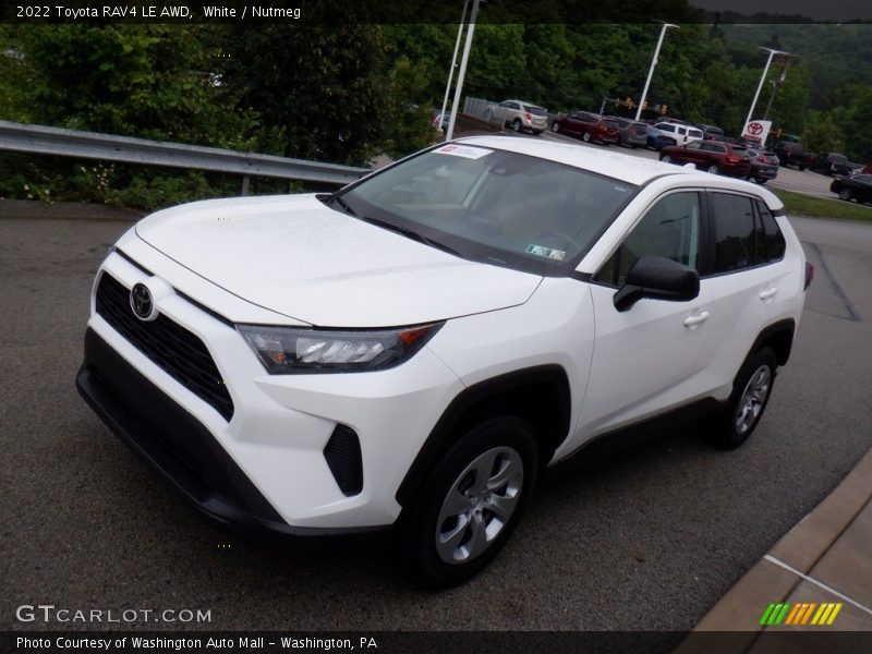 White / Nutmeg 2022 Toyota RAV4 LE AWD
