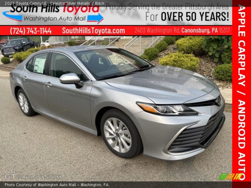 Celestial Silver Metallic / Black 2023 Toyota Camry LE