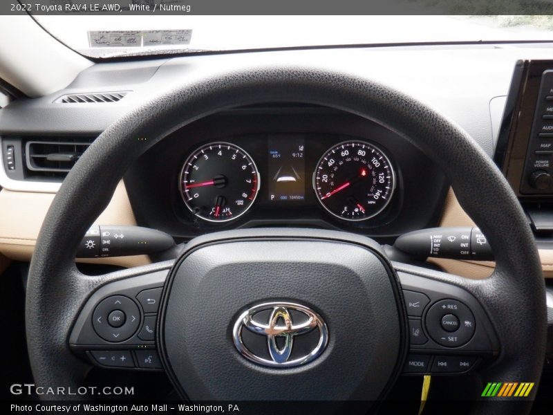 White / Nutmeg 2022 Toyota RAV4 LE AWD