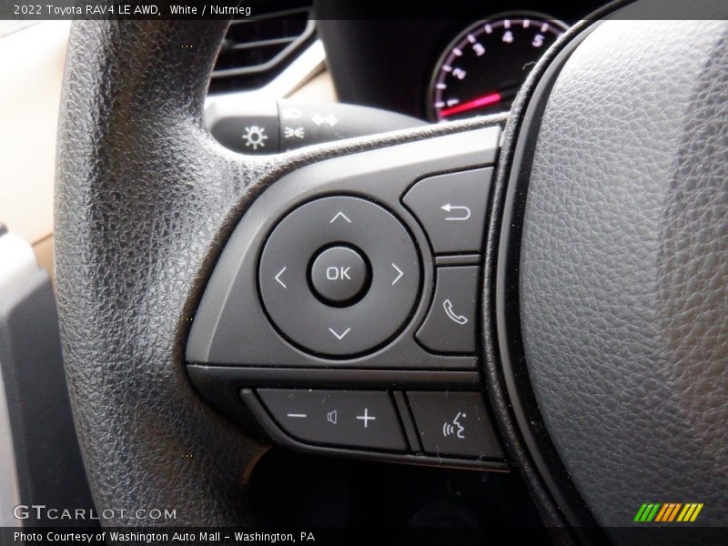 White / Nutmeg 2022 Toyota RAV4 LE AWD