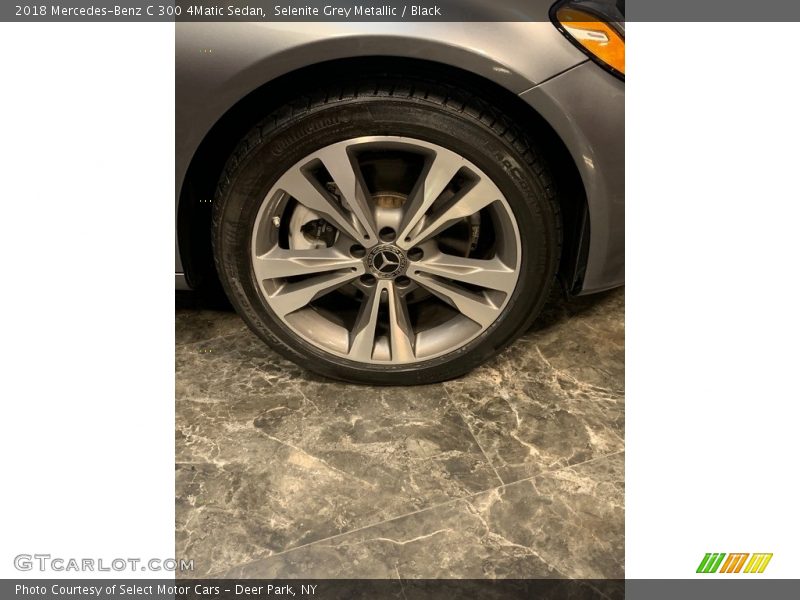 Selenite Grey Metallic / Black 2018 Mercedes-Benz C 300 4Matic Sedan