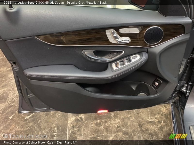 Selenite Grey Metallic / Black 2018 Mercedes-Benz C 300 4Matic Sedan