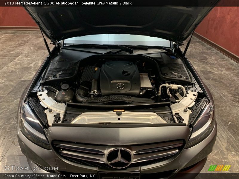 Selenite Grey Metallic / Black 2018 Mercedes-Benz C 300 4Matic Sedan