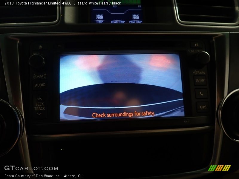 Blizzard White Pearl / Black 2013 Toyota Highlander Limited 4WD