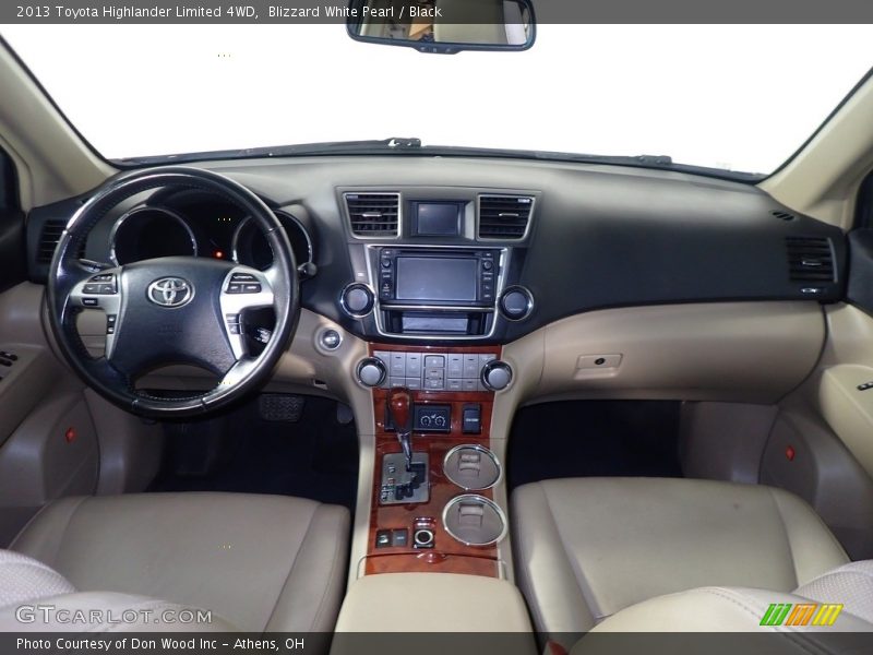 Blizzard White Pearl / Black 2013 Toyota Highlander Limited 4WD