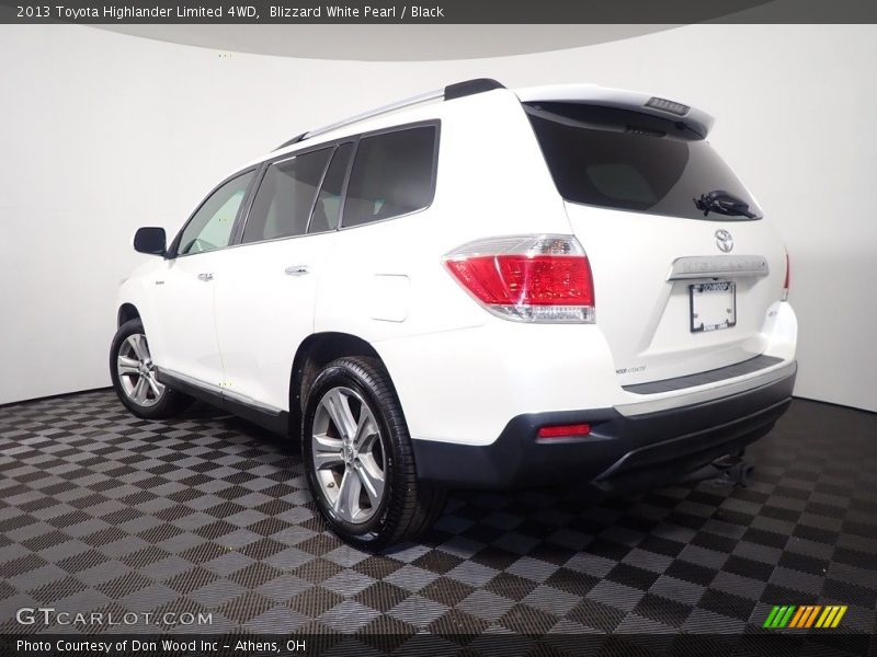 Blizzard White Pearl / Black 2013 Toyota Highlander Limited 4WD