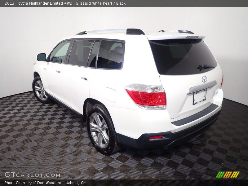 Blizzard White Pearl / Black 2013 Toyota Highlander Limited 4WD