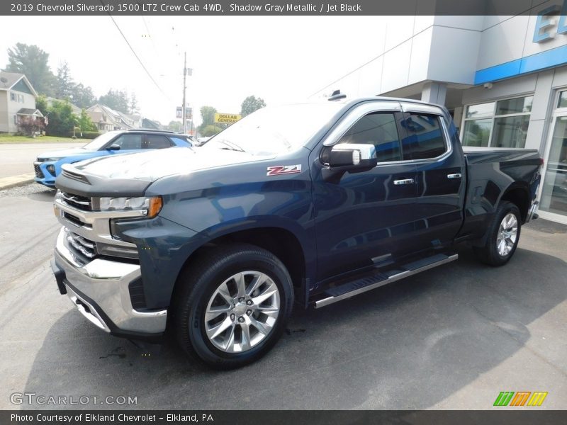 Shadow Gray Metallic / Jet Black 2019 Chevrolet Silverado 1500 LTZ Crew Cab 4WD