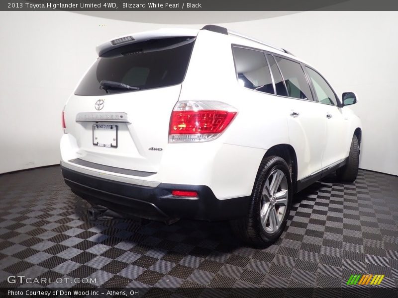 Blizzard White Pearl / Black 2013 Toyota Highlander Limited 4WD