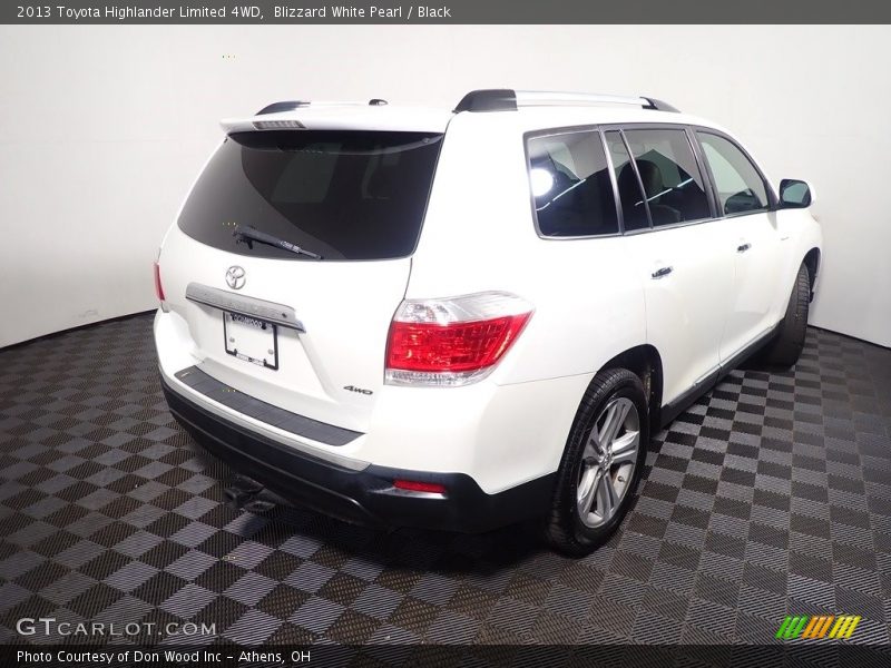 Blizzard White Pearl / Black 2013 Toyota Highlander Limited 4WD