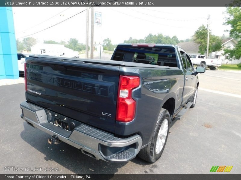 Shadow Gray Metallic / Jet Black 2019 Chevrolet Silverado 1500 LTZ Crew Cab 4WD
