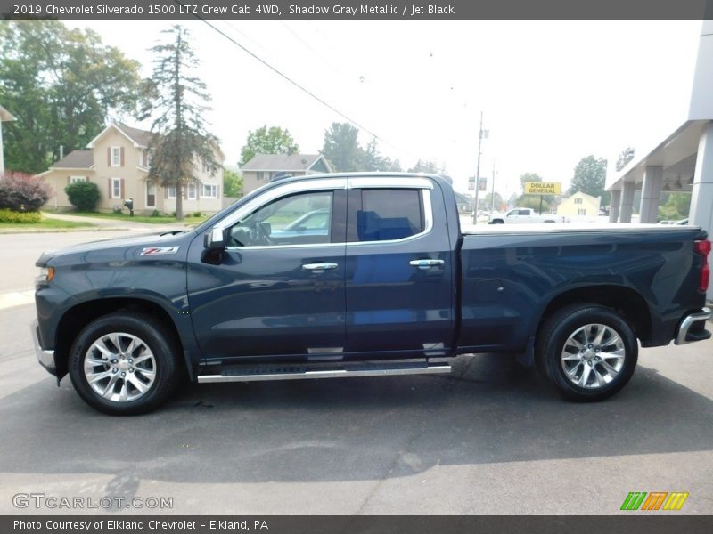 Shadow Gray Metallic / Jet Black 2019 Chevrolet Silverado 1500 LTZ Crew Cab 4WD