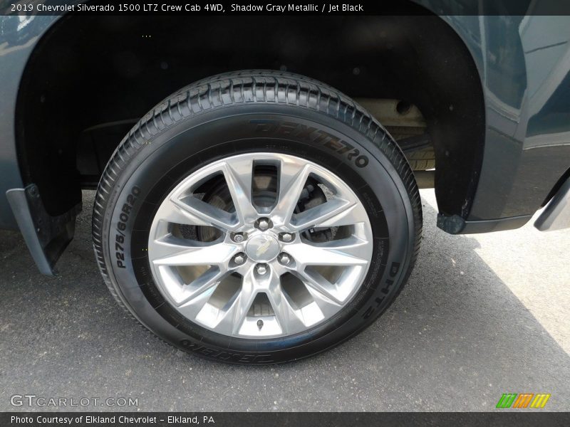 Shadow Gray Metallic / Jet Black 2019 Chevrolet Silverado 1500 LTZ Crew Cab 4WD
