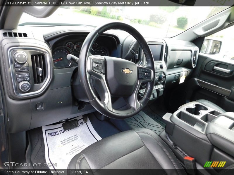 Shadow Gray Metallic / Jet Black 2019 Chevrolet Silverado 1500 LTZ Crew Cab 4WD