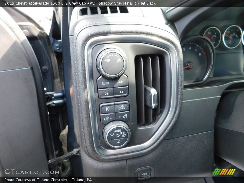 Shadow Gray Metallic / Jet Black 2019 Chevrolet Silverado 1500 LTZ Crew Cab 4WD