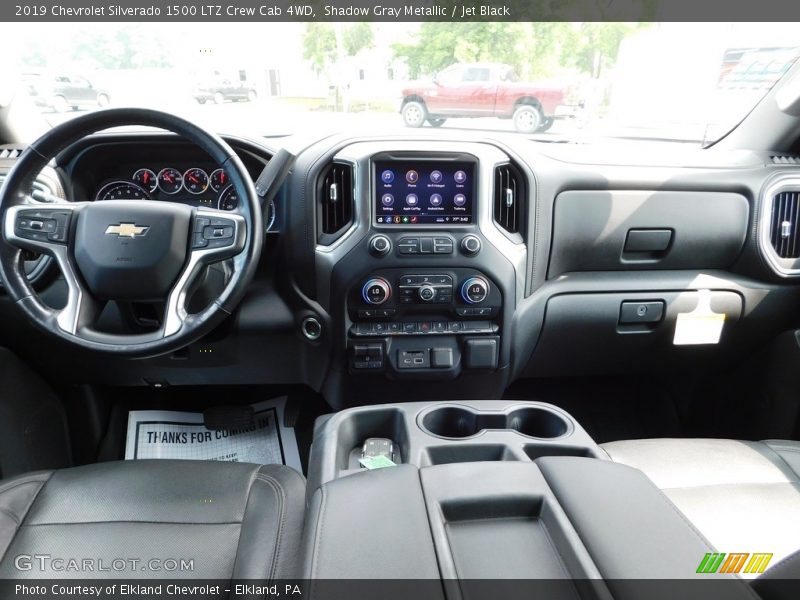 Shadow Gray Metallic / Jet Black 2019 Chevrolet Silverado 1500 LTZ Crew Cab 4WD