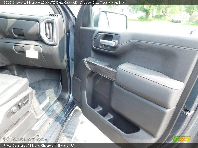 Shadow Gray Metallic / Jet Black 2019 Chevrolet Silverado 1500 LTZ Crew Cab 4WD