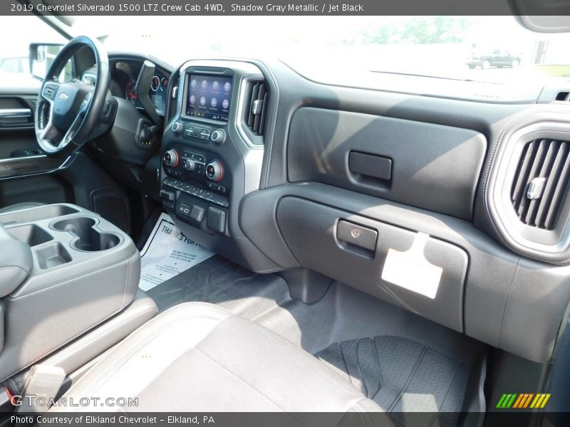 Shadow Gray Metallic / Jet Black 2019 Chevrolet Silverado 1500 LTZ Crew Cab 4WD
