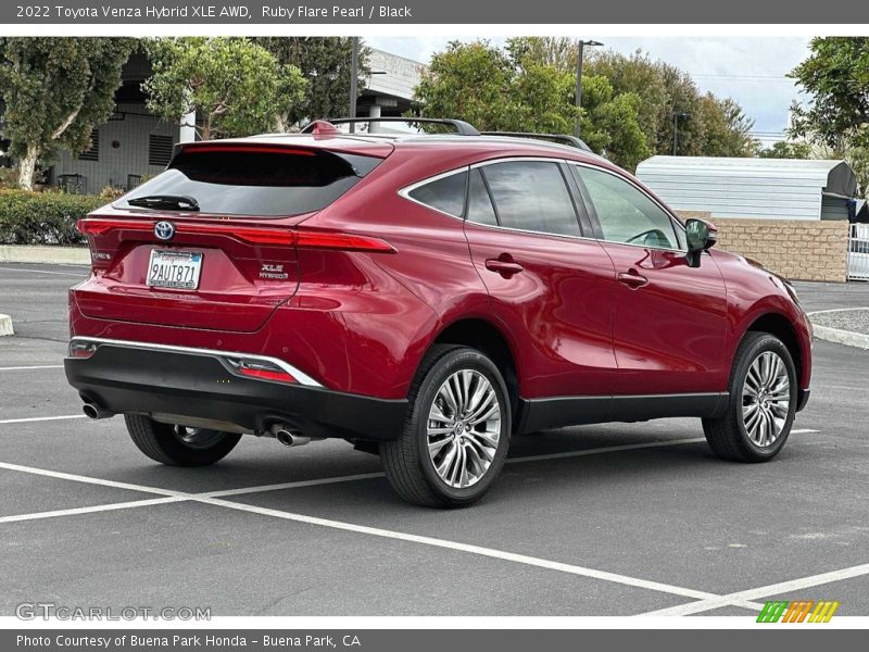 Ruby Flare Pearl / Black 2022 Toyota Venza Hybrid XLE AWD