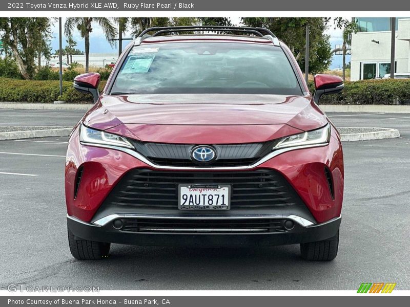 Ruby Flare Pearl / Black 2022 Toyota Venza Hybrid XLE AWD